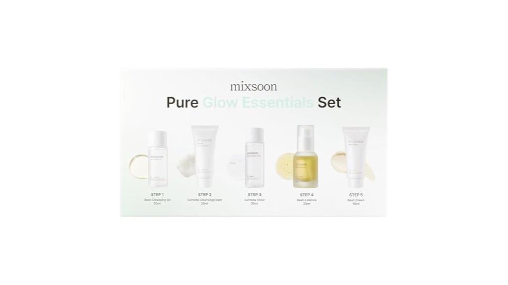 five piece skincare set