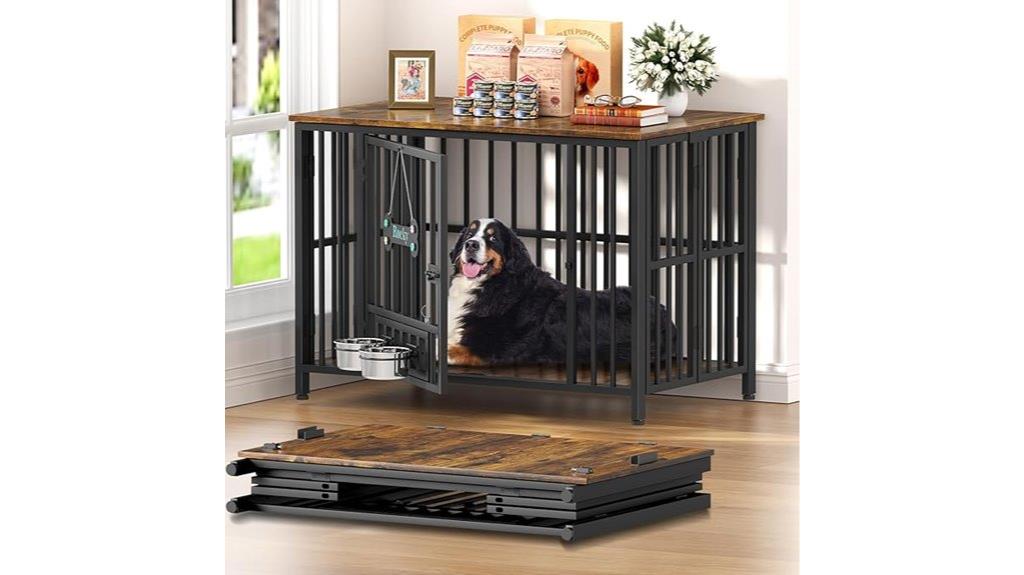 foldable wooden dog crate