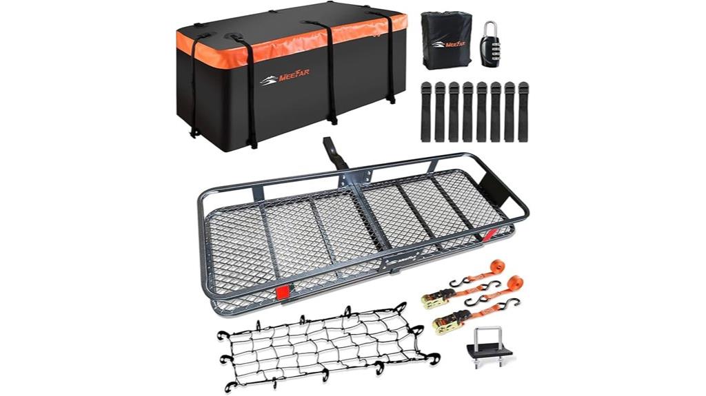 folding cargo basket with bag