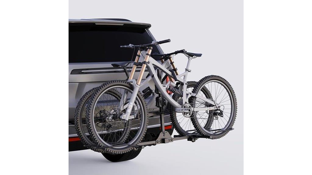 folding hitch bike carrier