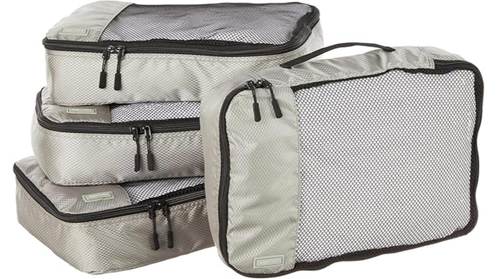 four piece medium packing cubes