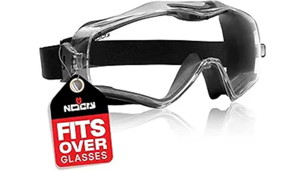 glasses compatible impact safety goggles
