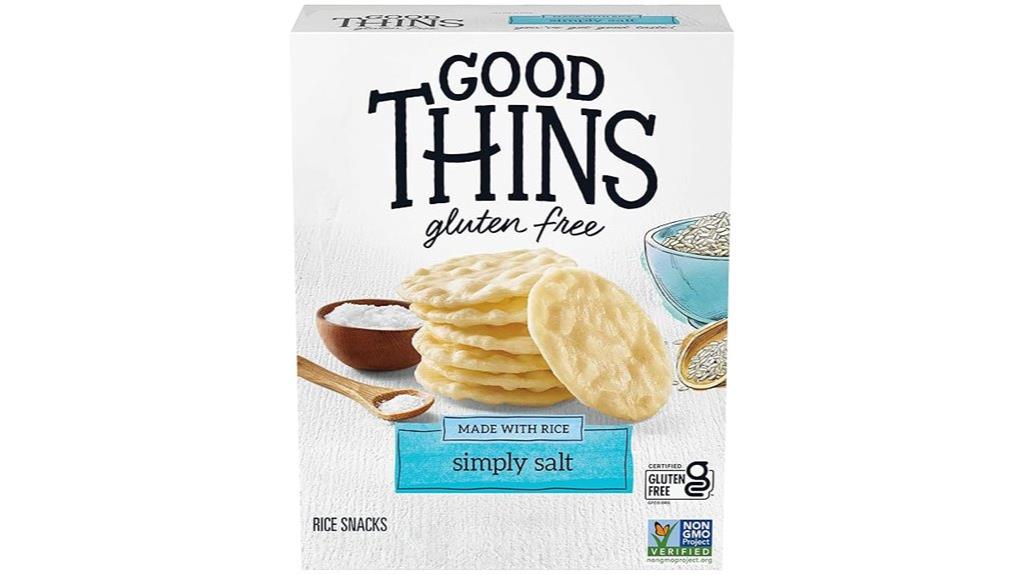 gluten free salted rice snacks