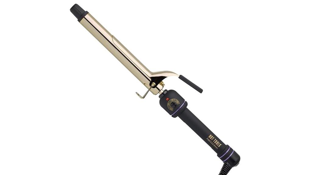 gold plated 1 inch curling iron