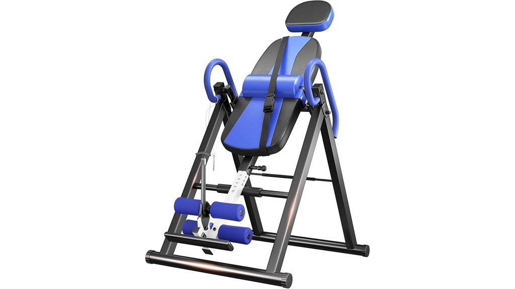 gravity inversion table with headrest