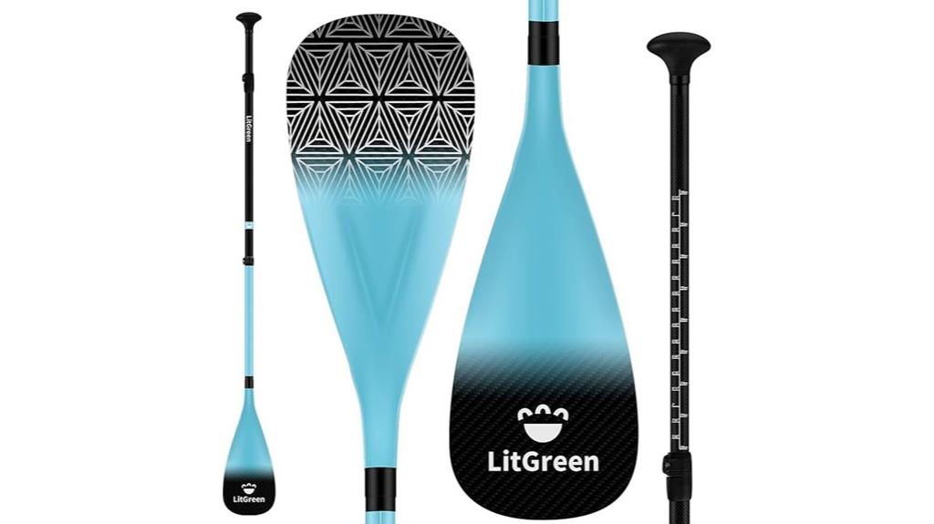 green carbon fiber sup paddles