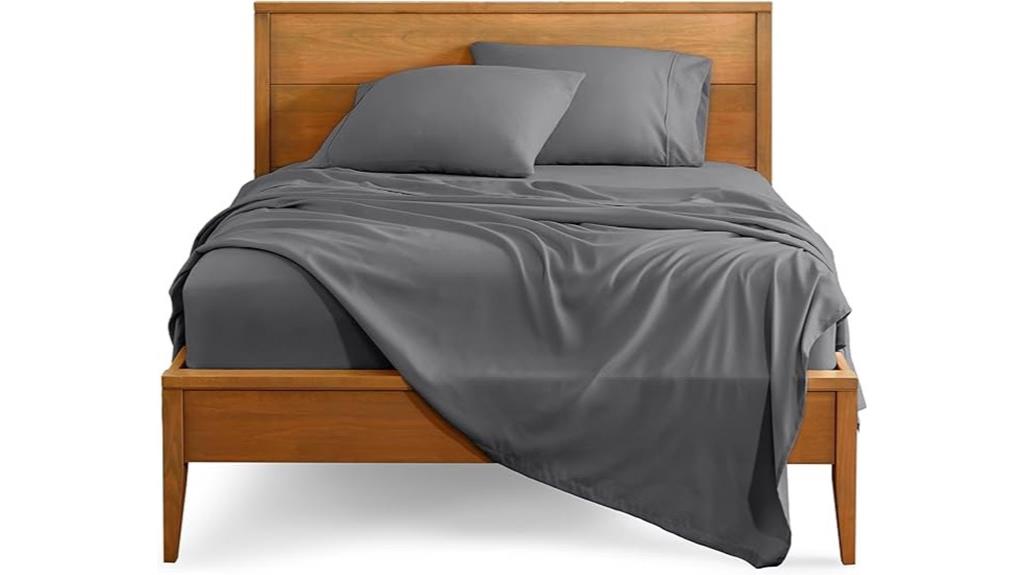 grey queen sheet set