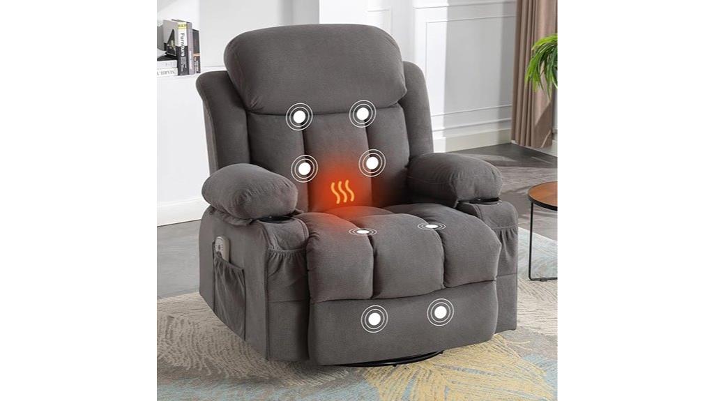 heated vibrating recliner chair