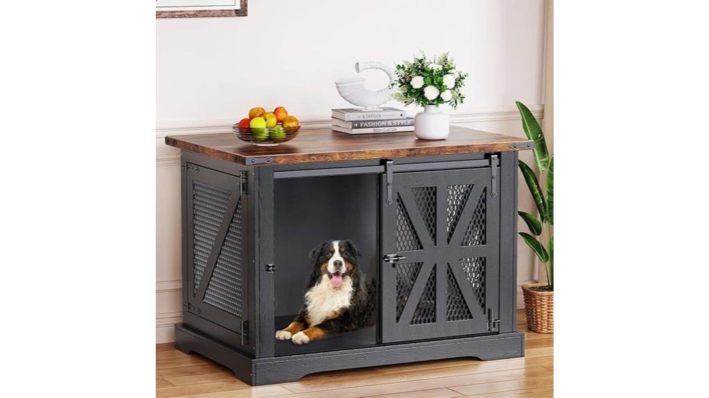 heavy duty farmhouse dog crate