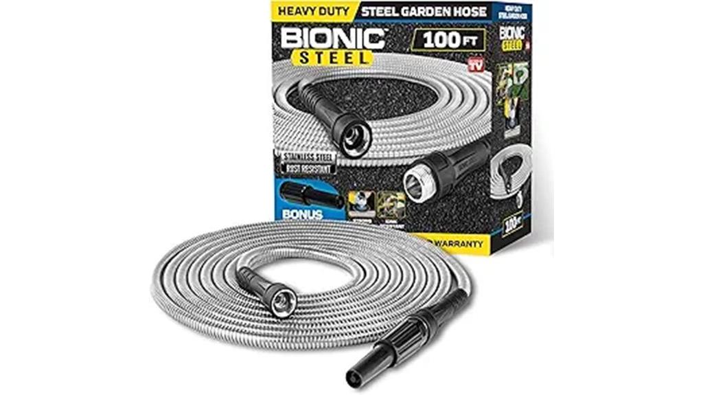 heavy duty steel garden hose
