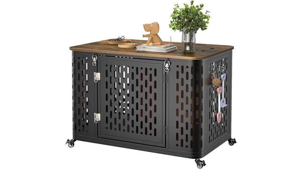 heavy duty wooden dog crate