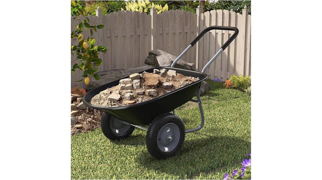 heavy duty yard wheelbarrow