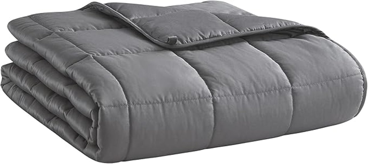 heavy grey weighted blanket