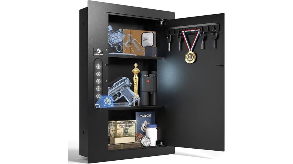 in wall biometric safe