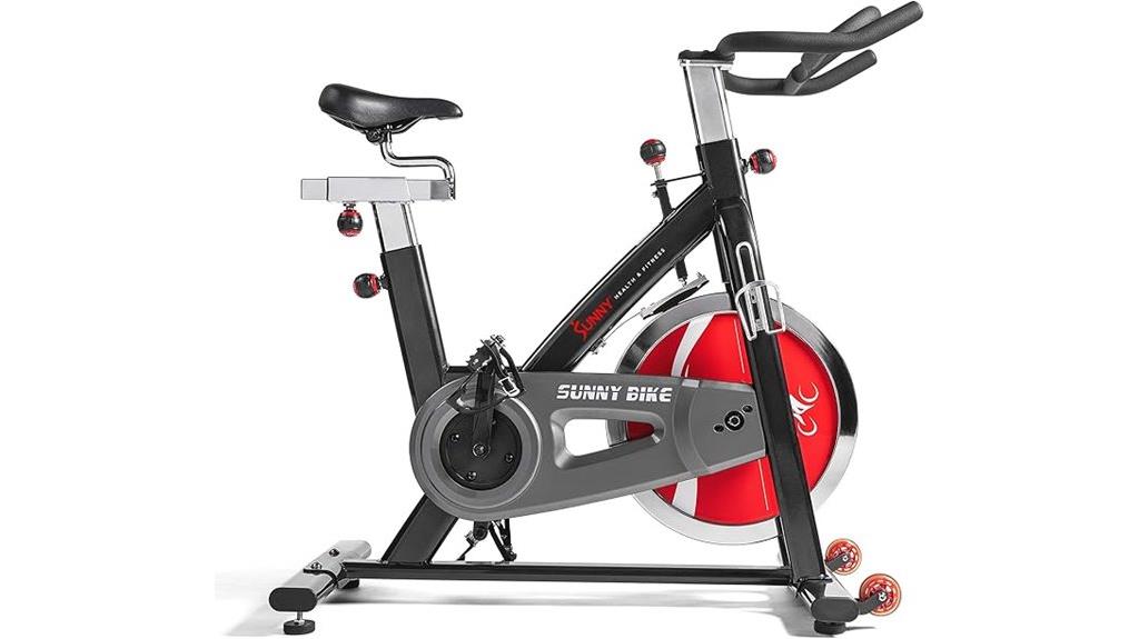 indoor exercise bike with flywheel