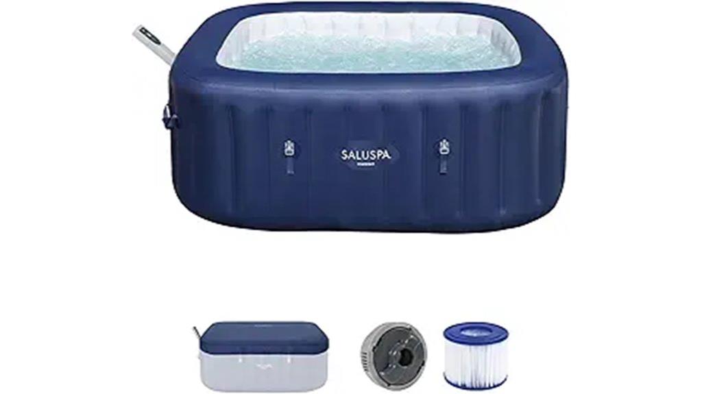 inflatable hot tub with airjets