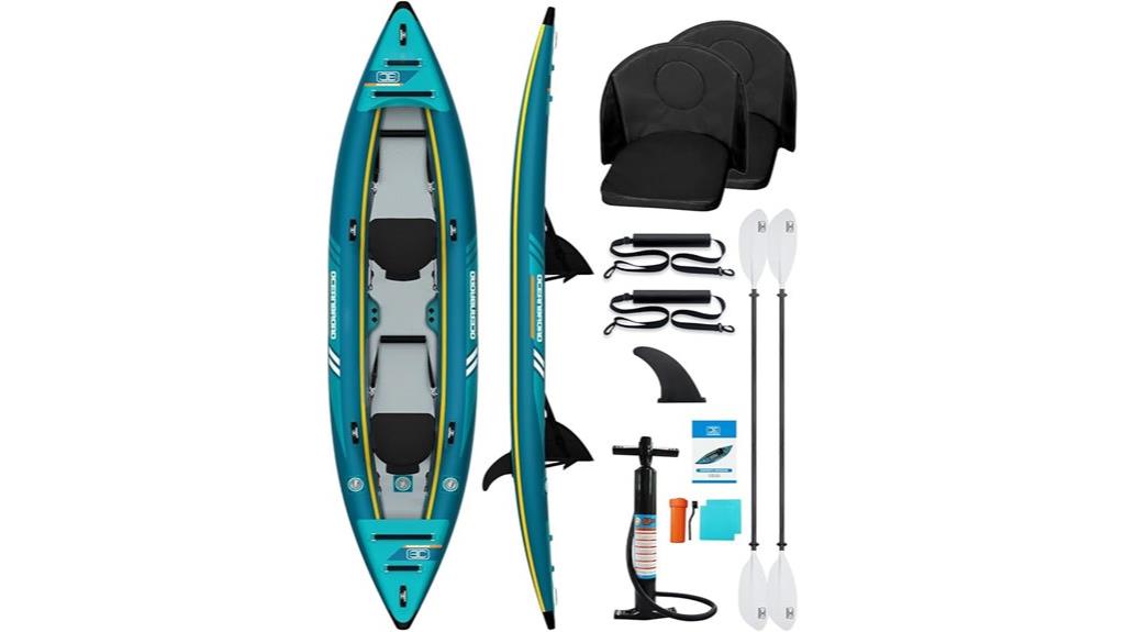 inflatable two person kayak