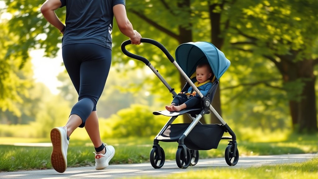 jogging stroller safety features