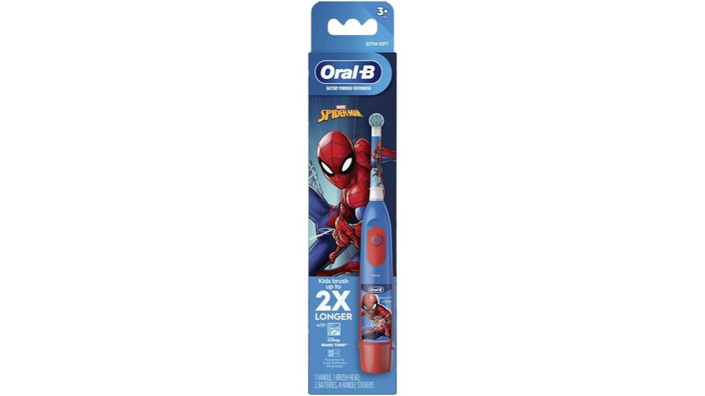 kids spiderman toothbrush