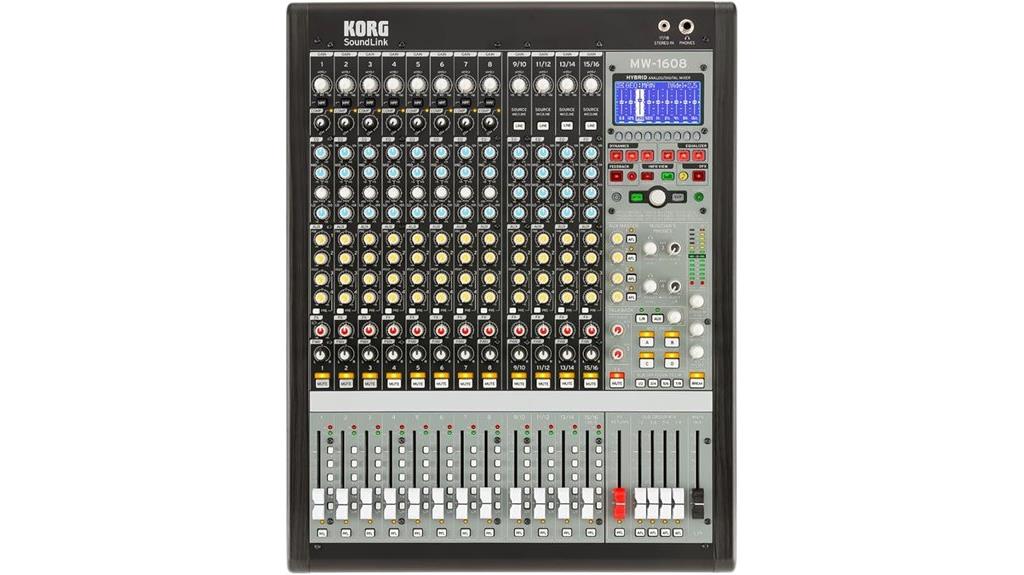 korg 16 channel hybrid mixer
