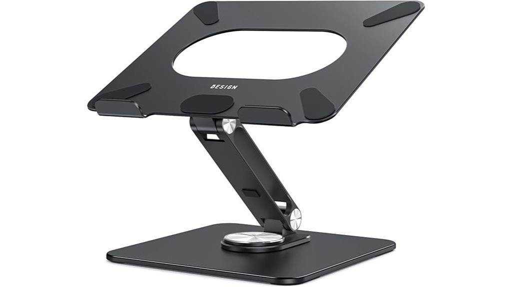 laptop stand with rotating base