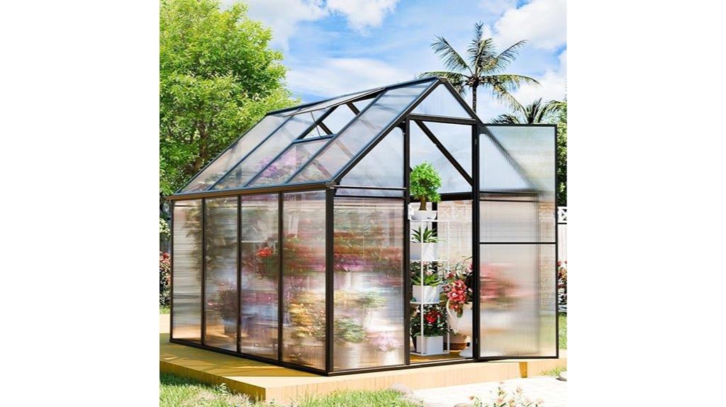 large durable polycarbonate greenhouse