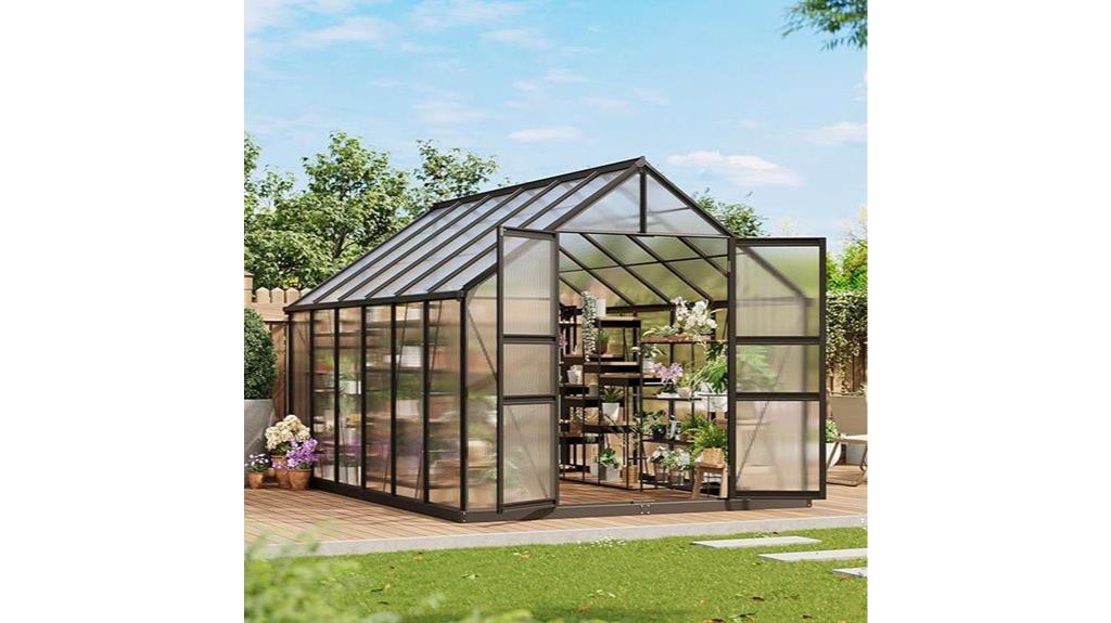 large greenhouse with vent