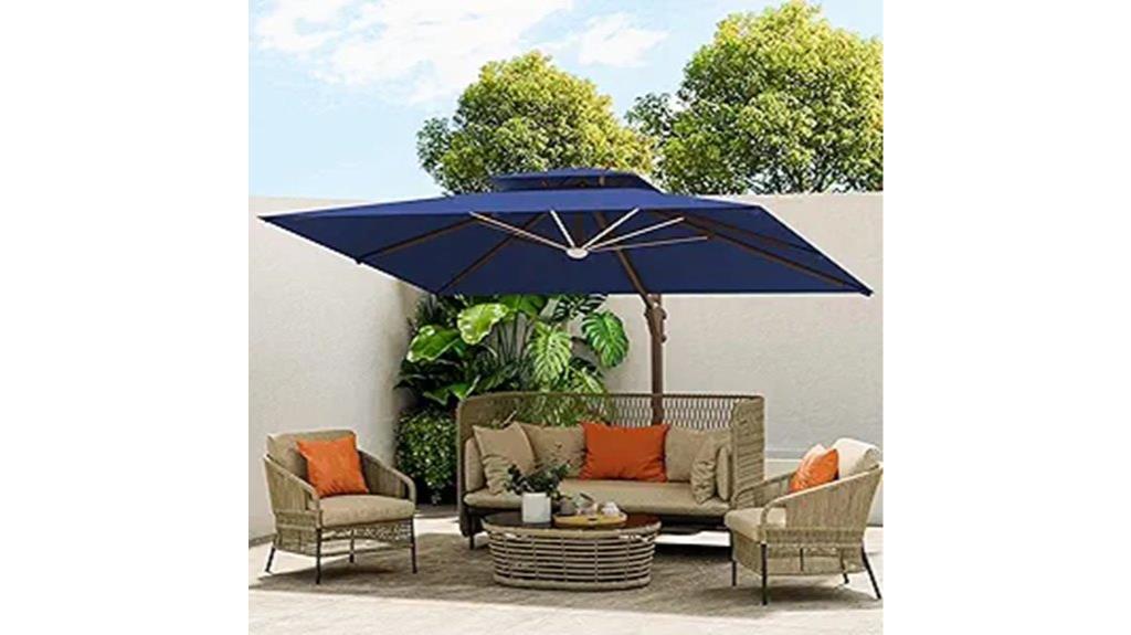 large led lit patio umbrella