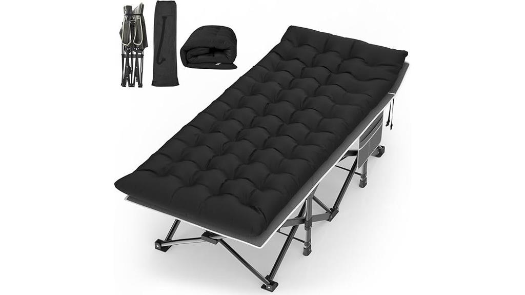 large portable camping cot