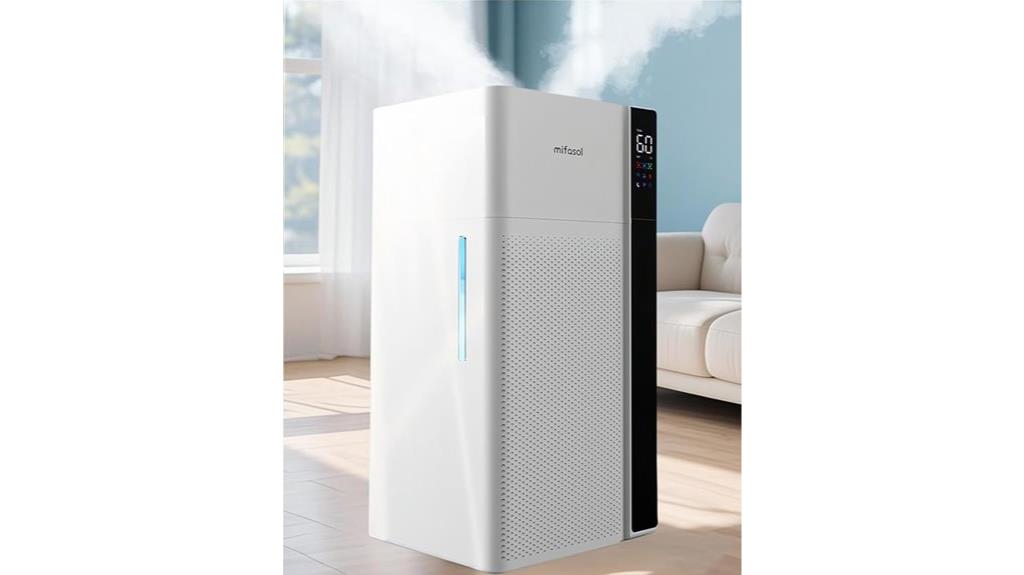 large room humidifier with dual nozzles