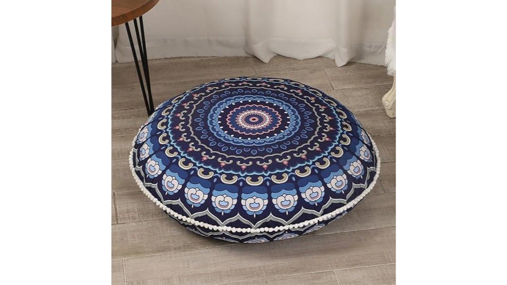 large round meditation cushion