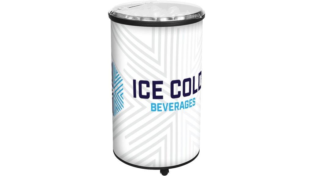 large wheeled ice cooler