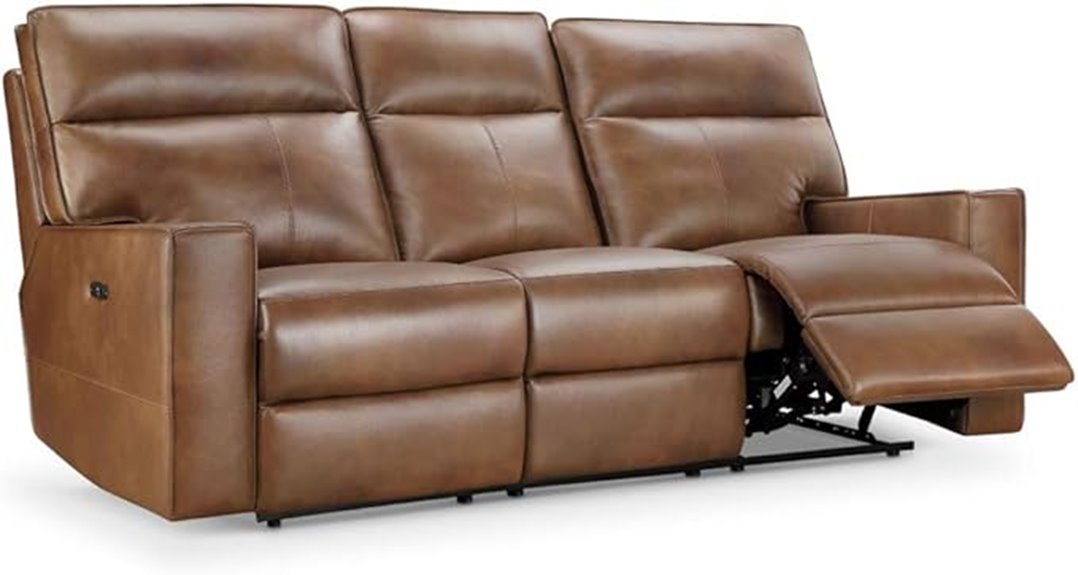 leather reclining sofa