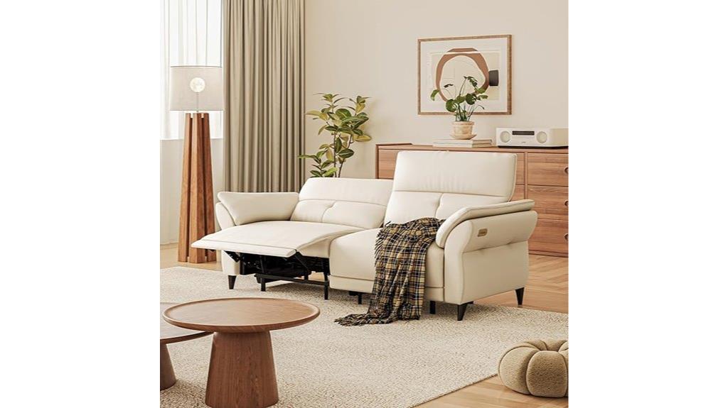 leather two seater recliner