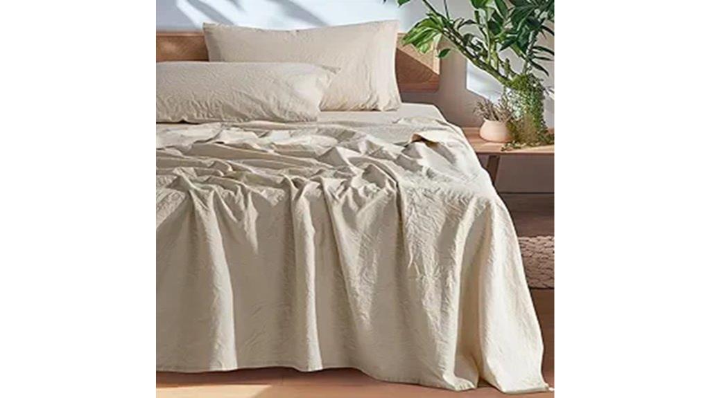linen king bed sheets