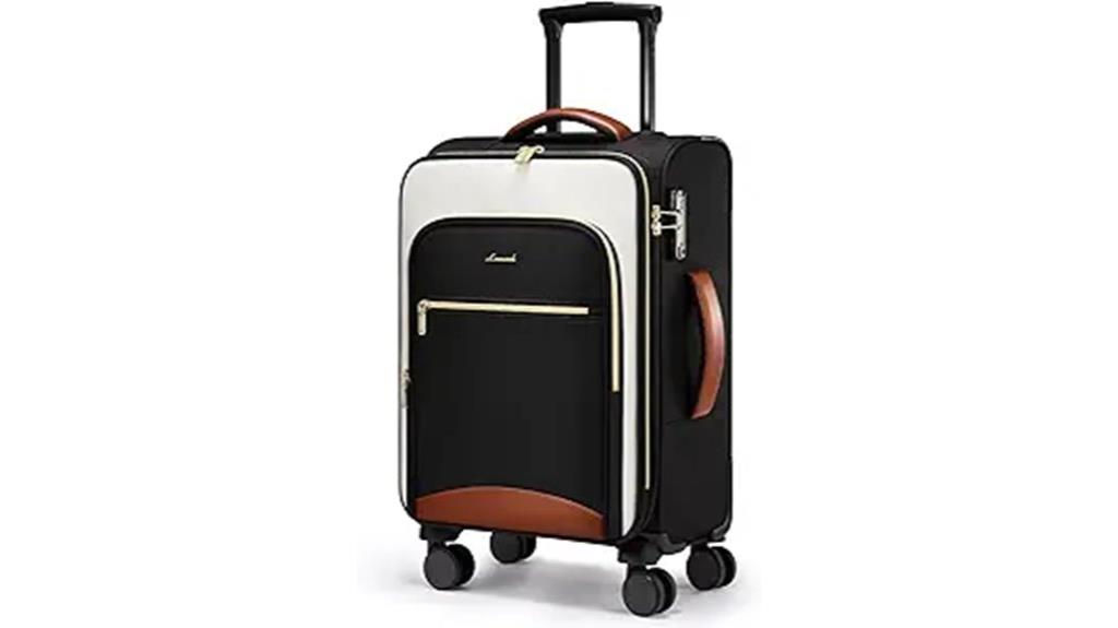 lovevook 22 inch tsa luggage