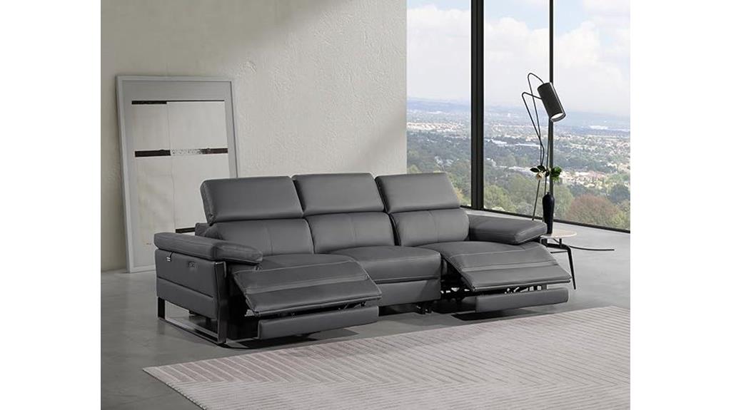 luxury antonio leather recliner