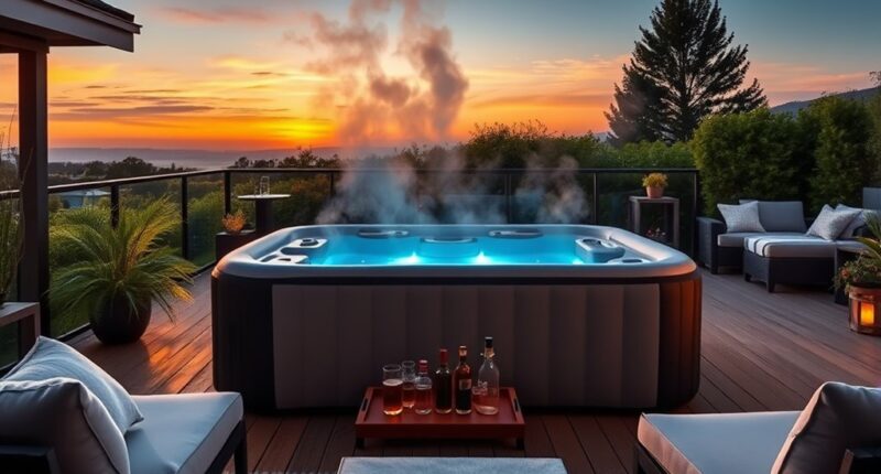 luxury inflatable hot tubs selection