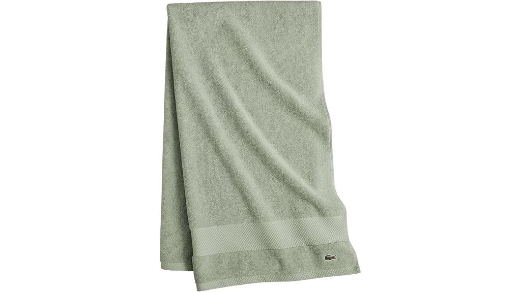 luxury lacoste cotton towel