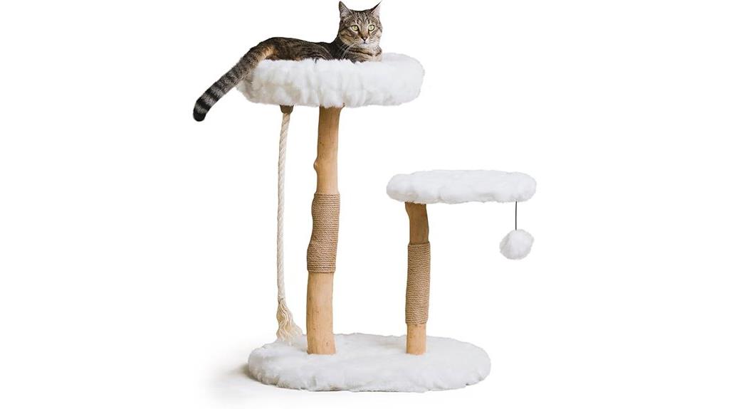 luxury modern wooden cat tree