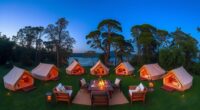 luxury outdoor glamping options
