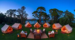 luxury outdoor glamping options