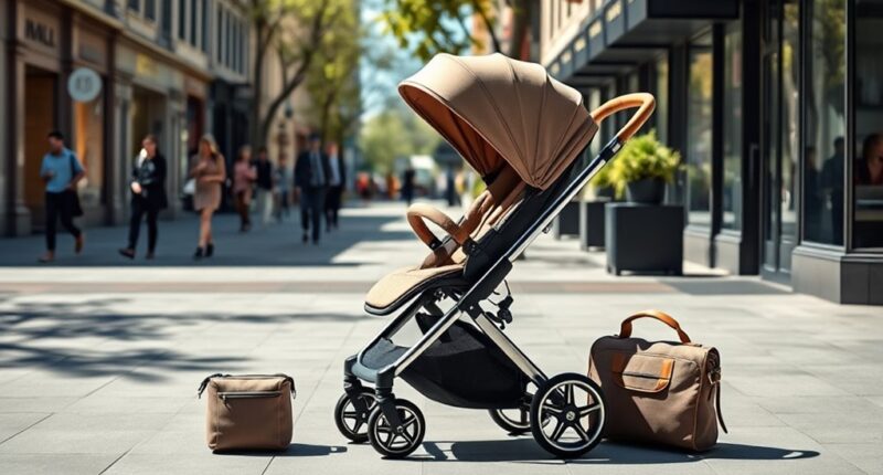 luxury stroller travel style