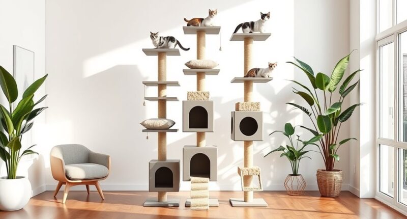 luxury stylish modern cat trees