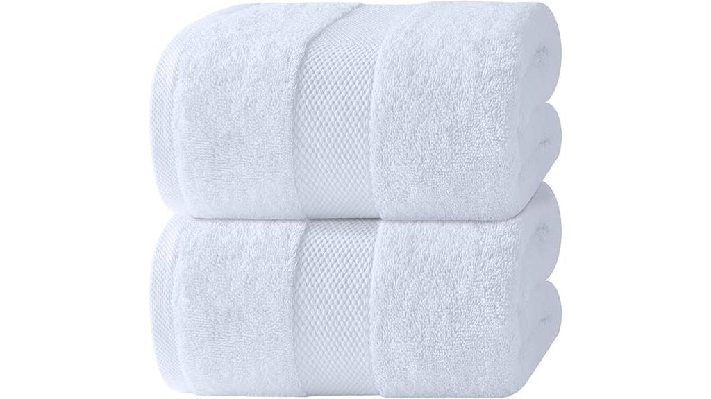 luxury white cotton towels