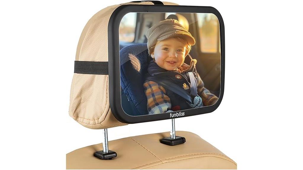 matte shatterproof baby mirror