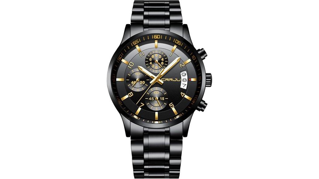 men s waterproof chronograph watch