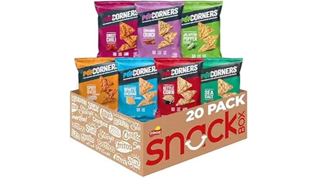 mixed popped corn snack pack
