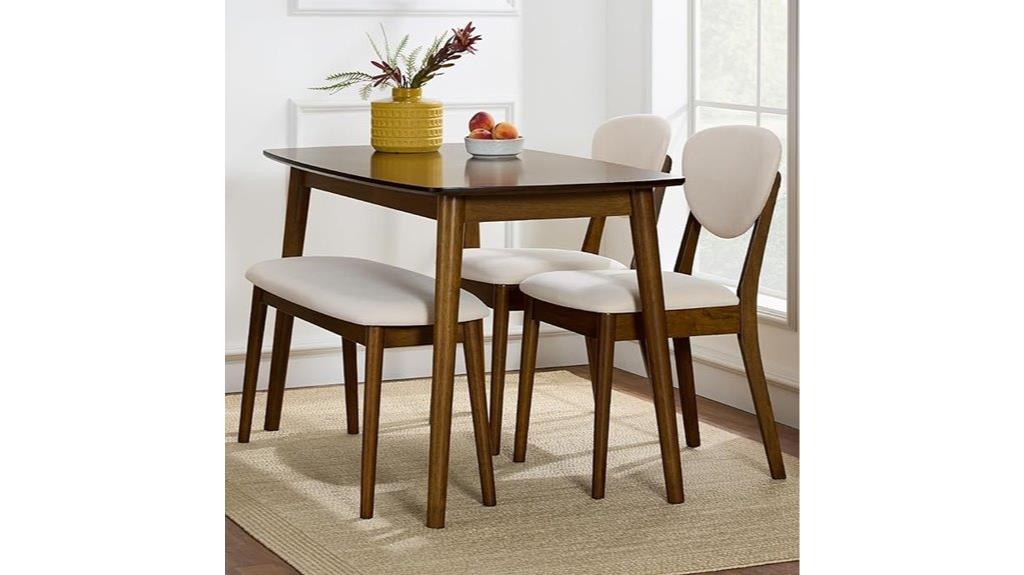 modern wooden dining set