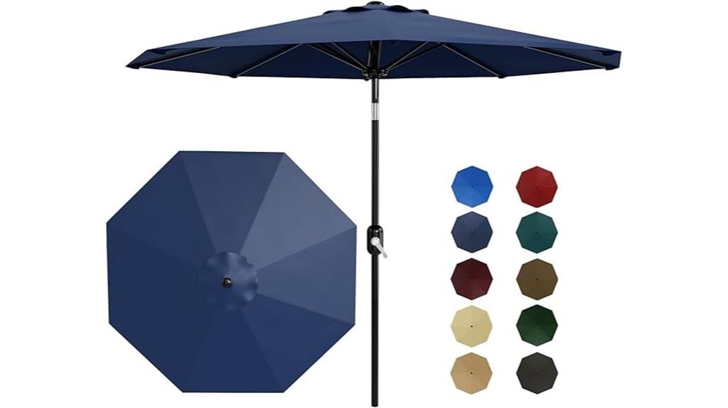 nine foot crank tilt umbrella